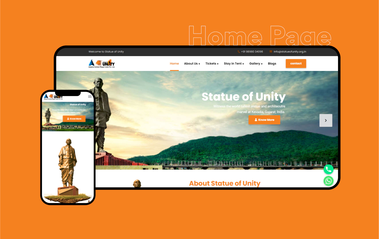 Website - banner - Statue of Unity